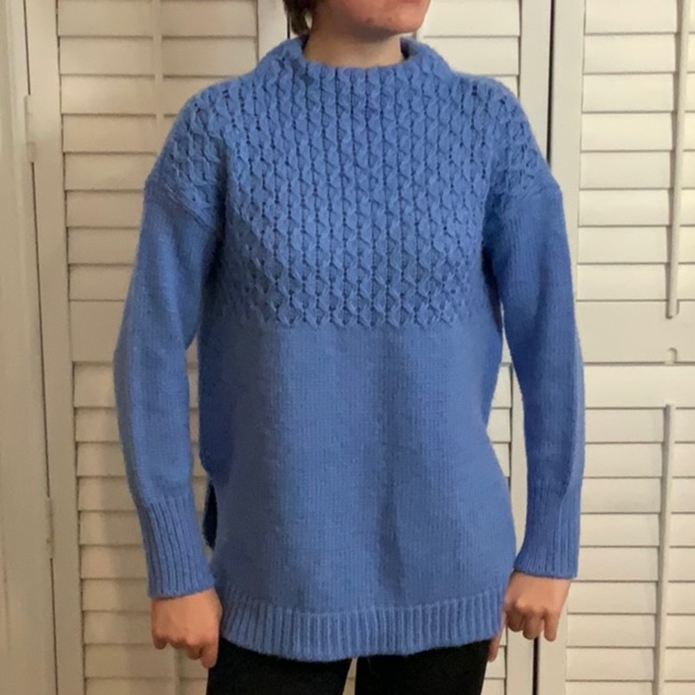 Joe Fresh Size S Women’s High Neck Blue Sweater.